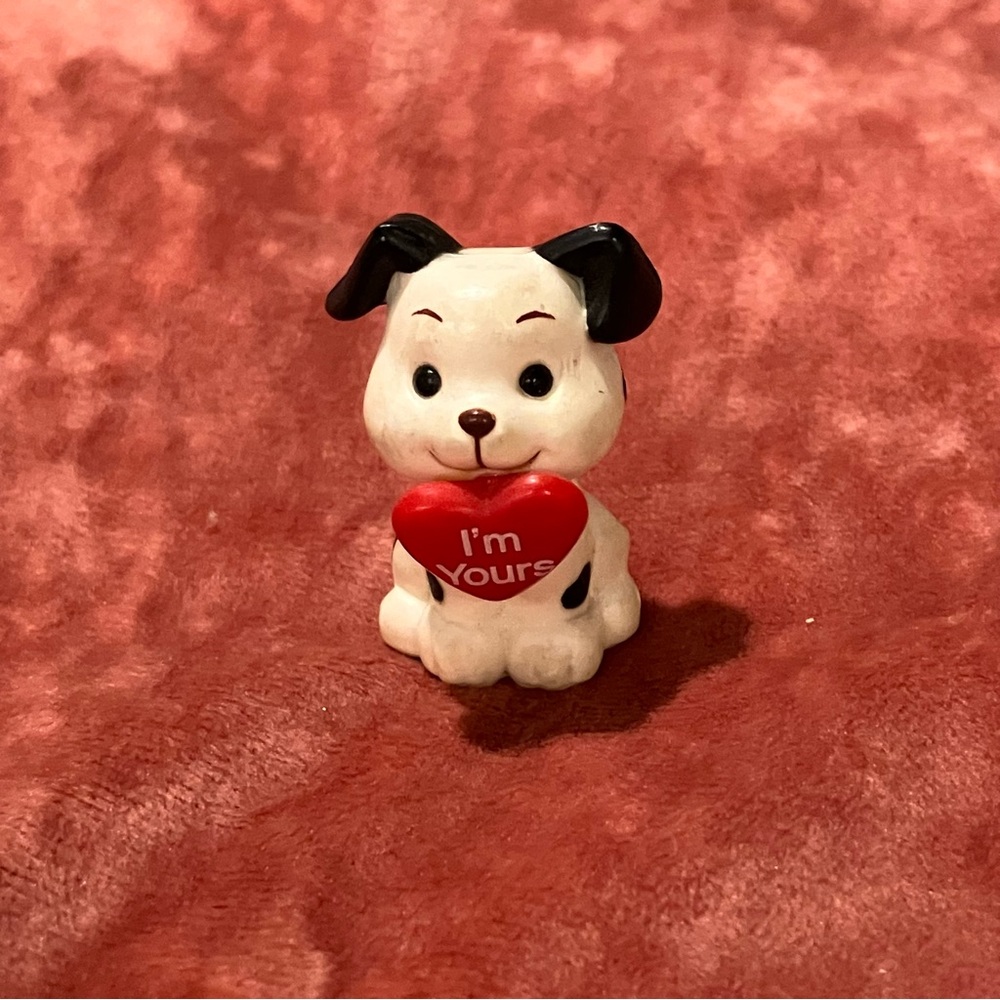 Vintage Russ Berrie I'm Yours Dalmatian Dog Miniature Figurine